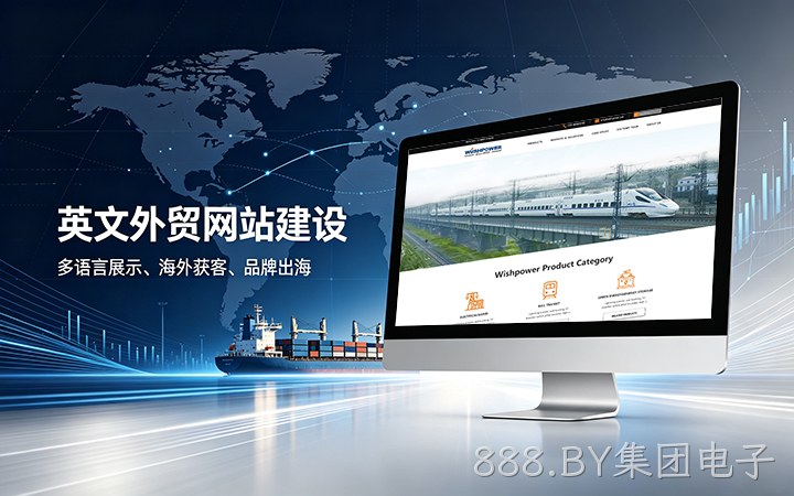 888.BY集团电子英文外贸独立站建设_跨境电商海外营销网站设计